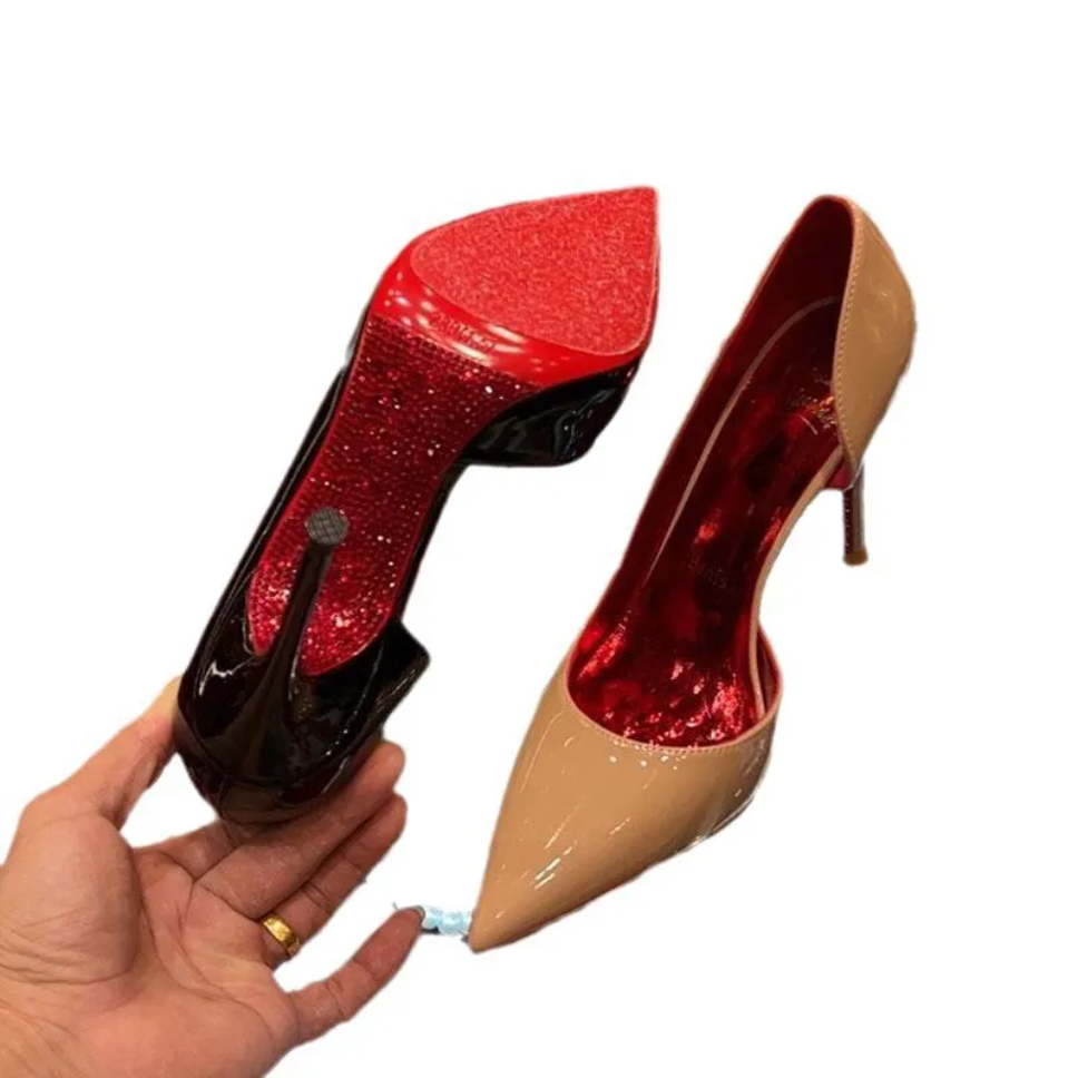 Classic red bottom heels for women image 4