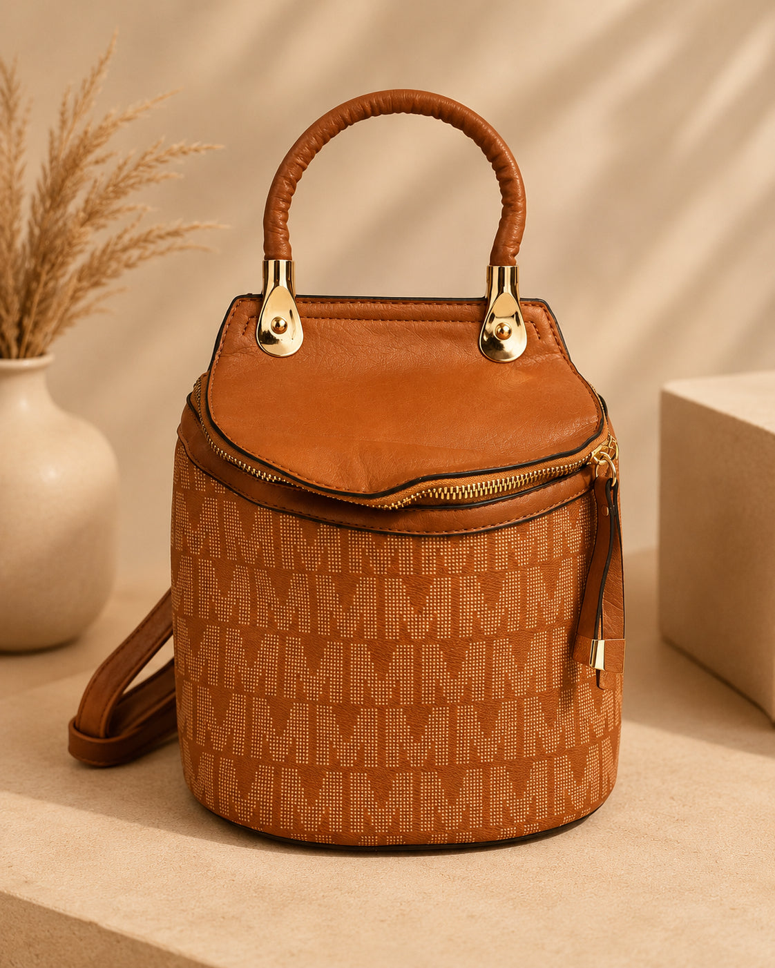 Elegant Black Mini Backpack image 3