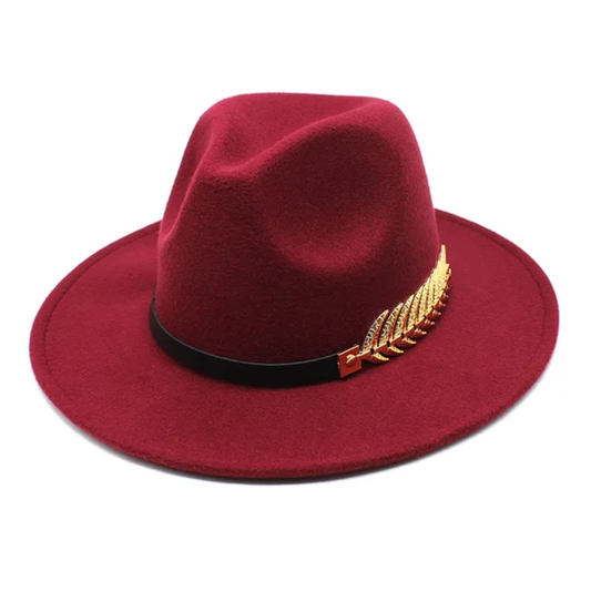 Hot-seller 100% Polyester Vintage Formal Jazz Hat Felt Fedora Wide Brim Fedora H image 0