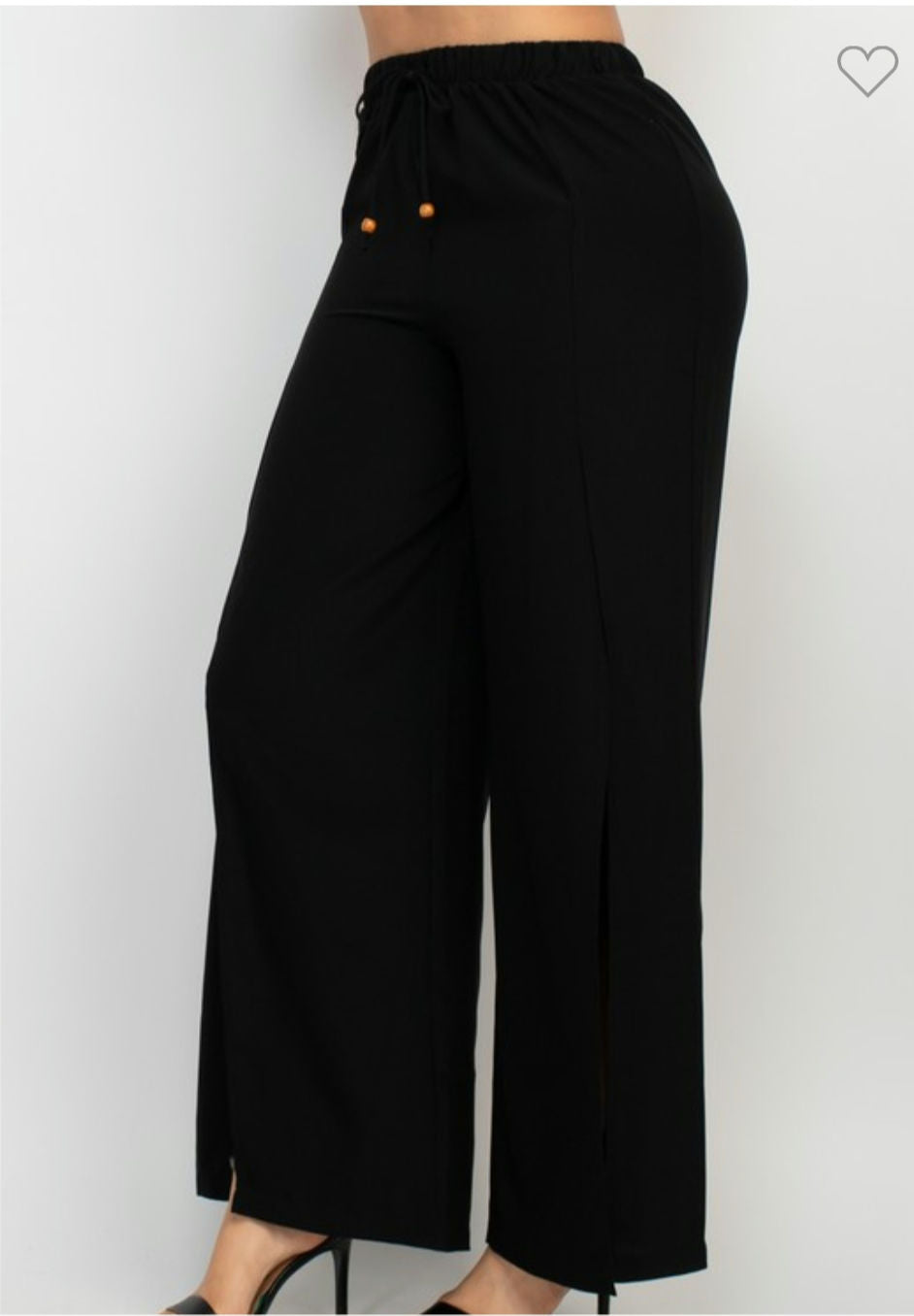 Side slit drawstring pants image 5