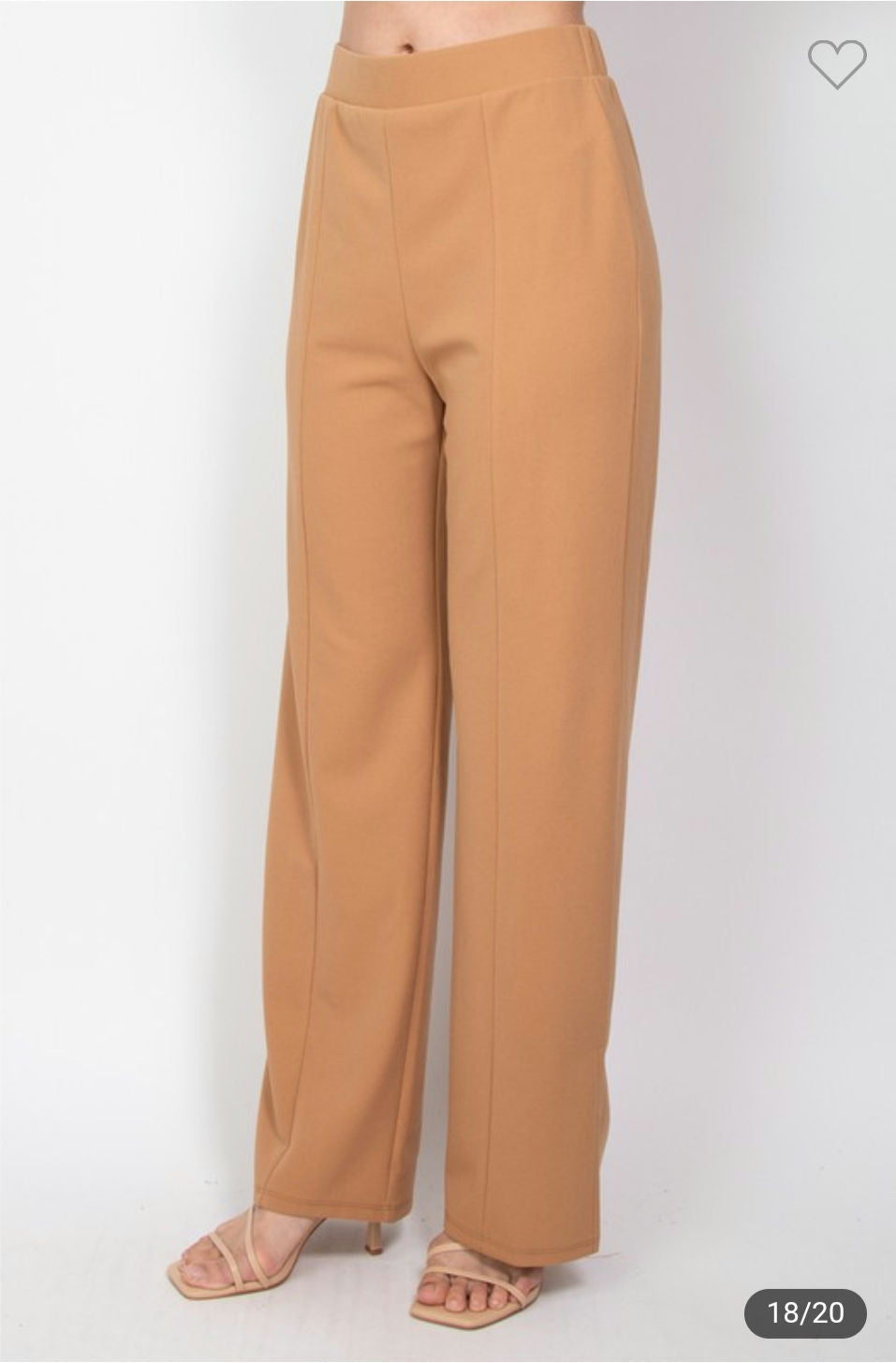Wide led casual slit pants image 13