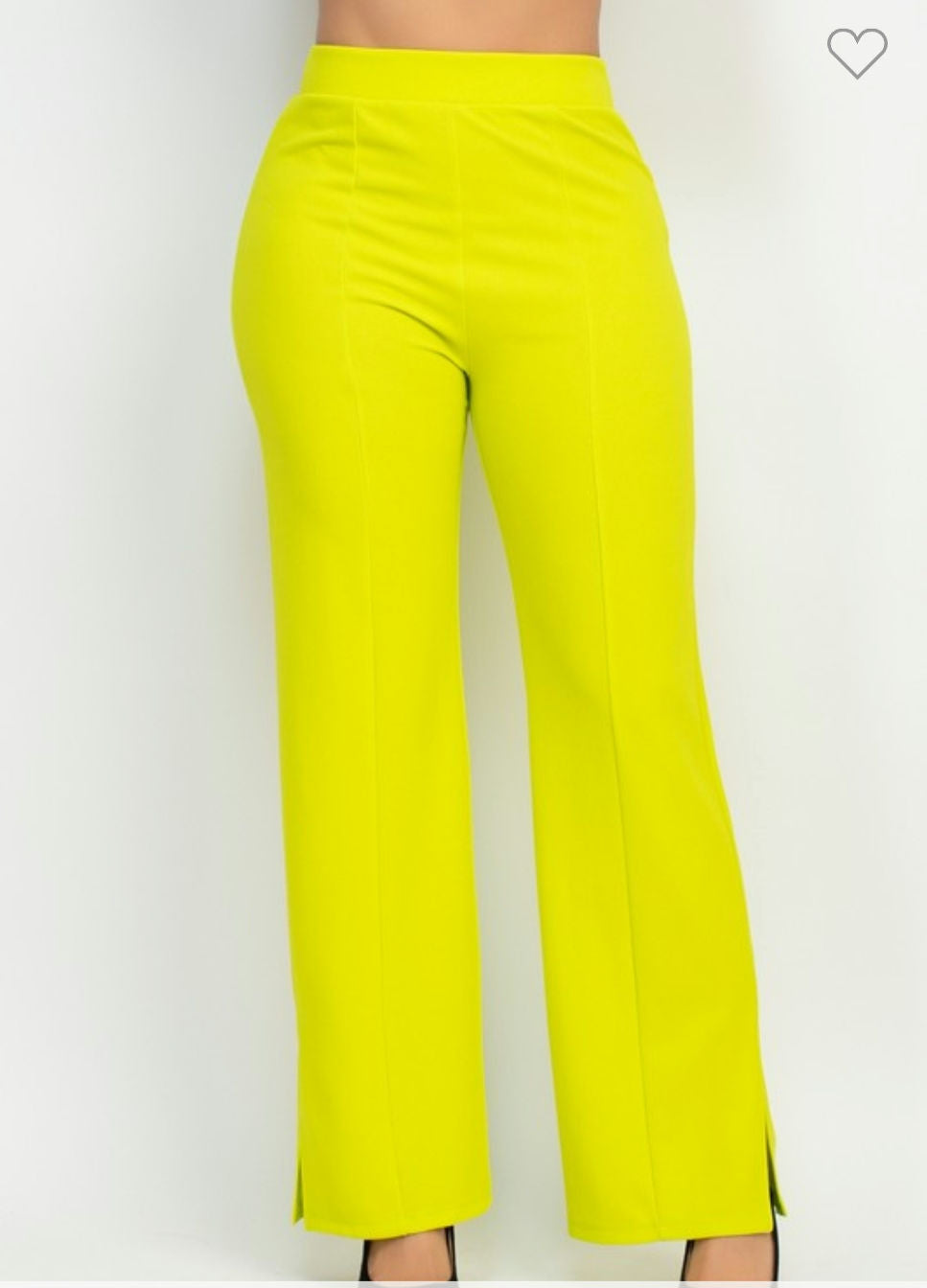 Wide led casual slit pants image 0