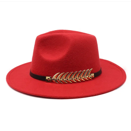 Hot-seller 100% Polyester Vintage Formal Jazz Hat Felt Fedora Wide Brim Fedora H image 0