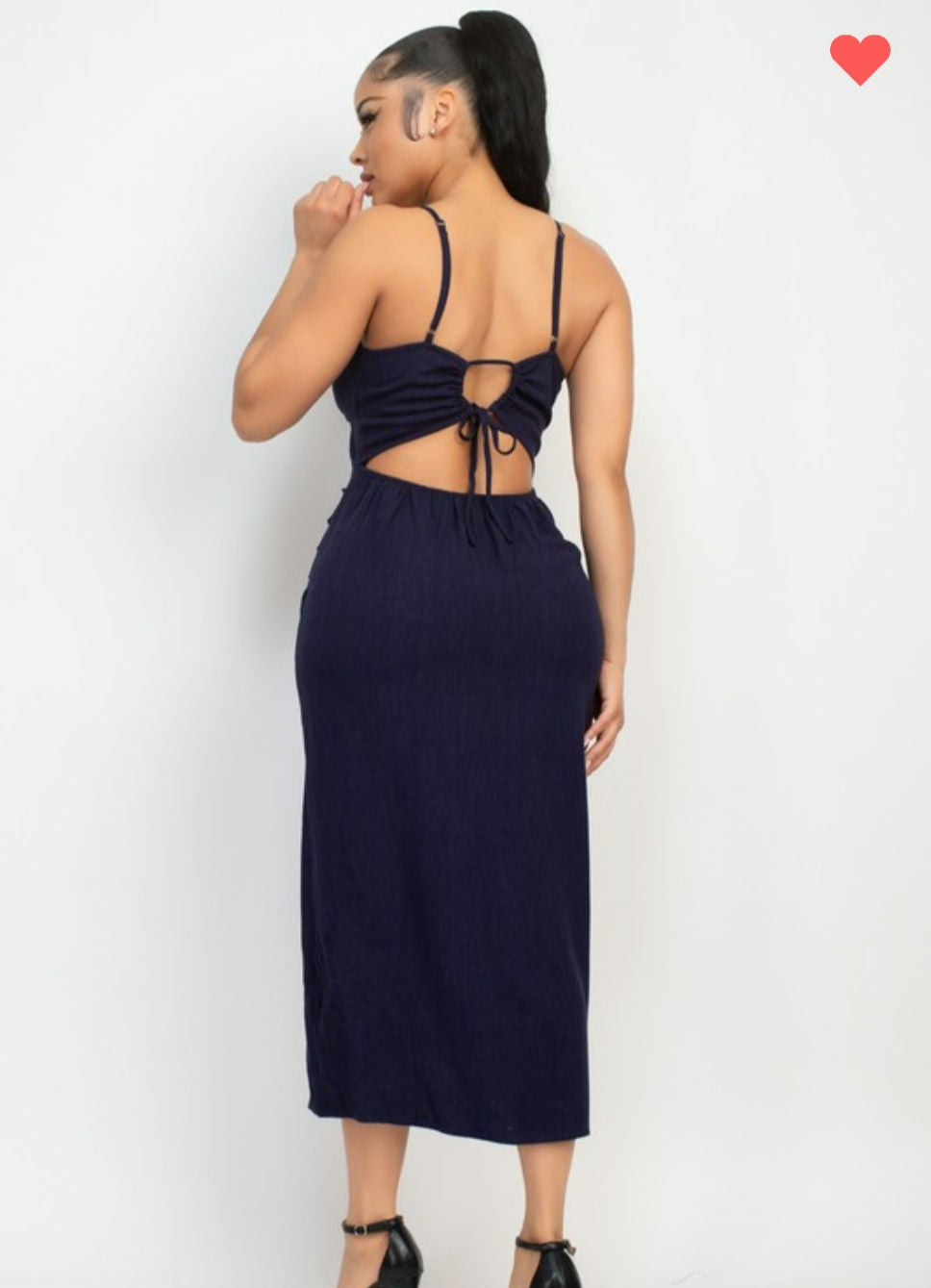 Shirred bust wrap  Tie back dress  image 4