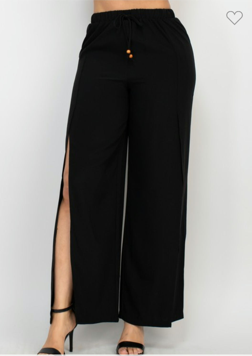 Side slit drawstring pants image 9