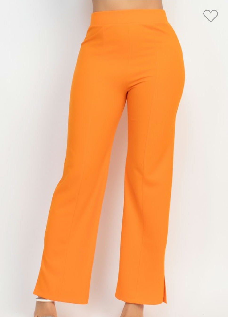 Wide led casual slit pants image 7