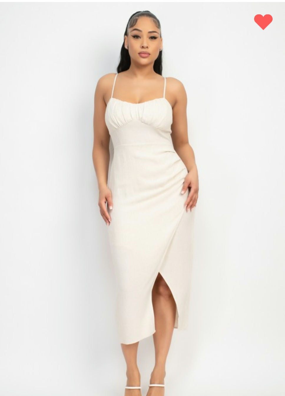 Shirred bust wrap  Tie back dress  image 8