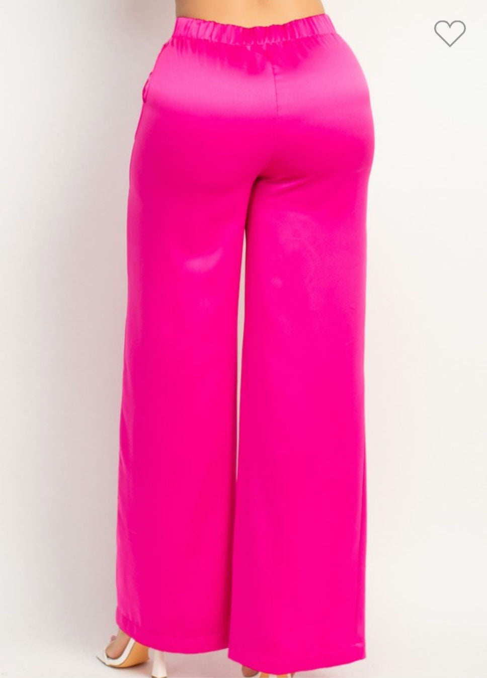Satin High-rise wife leg pants  image 8