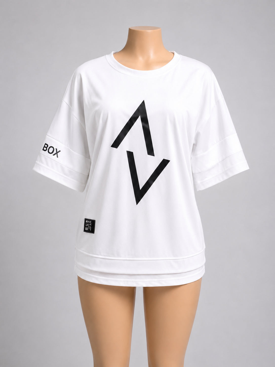 Women’s Mint Green Oversized Graphic T-Shirt – Casual Short Sleeve Crew Neck Top image 2