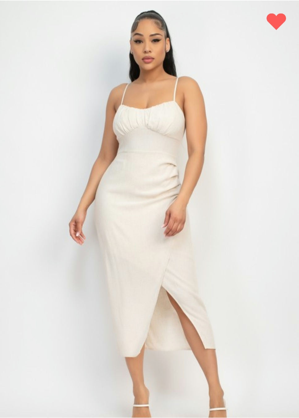 Shirred bust wrap  Tie back dress  image 3