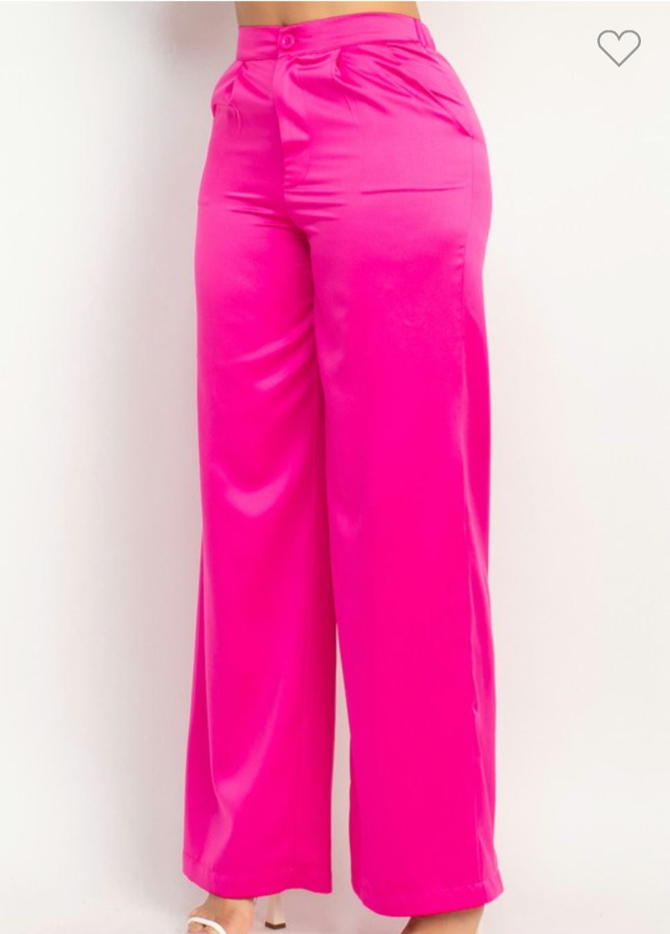 Satin High-rise wife leg pants  image 7