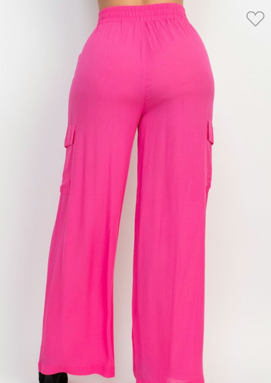 High-rise Elastic cargo pants  image 7