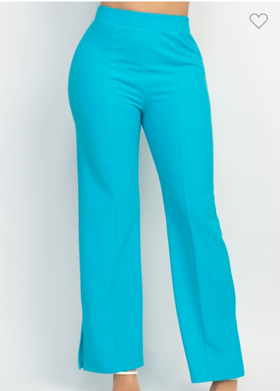 Wide led casual slit pants image 4