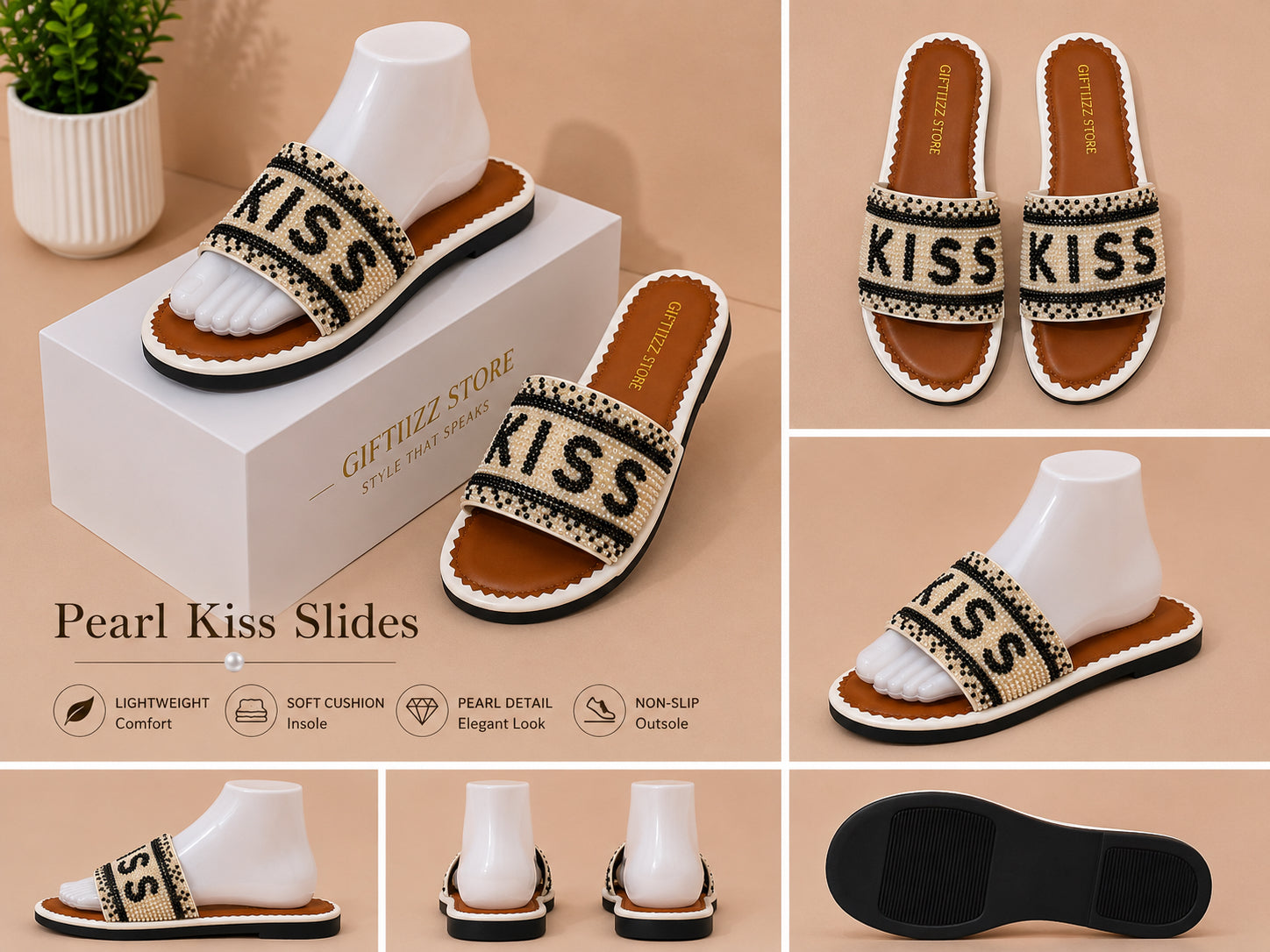 Pearl Luxe Slides image 1
