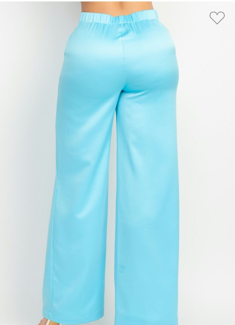 Satin High-rise wife leg pants  image 9