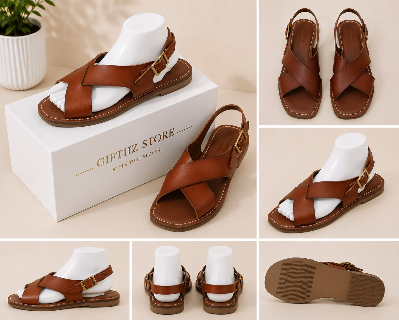 Kona Luxe Buckle Sandal – image 1