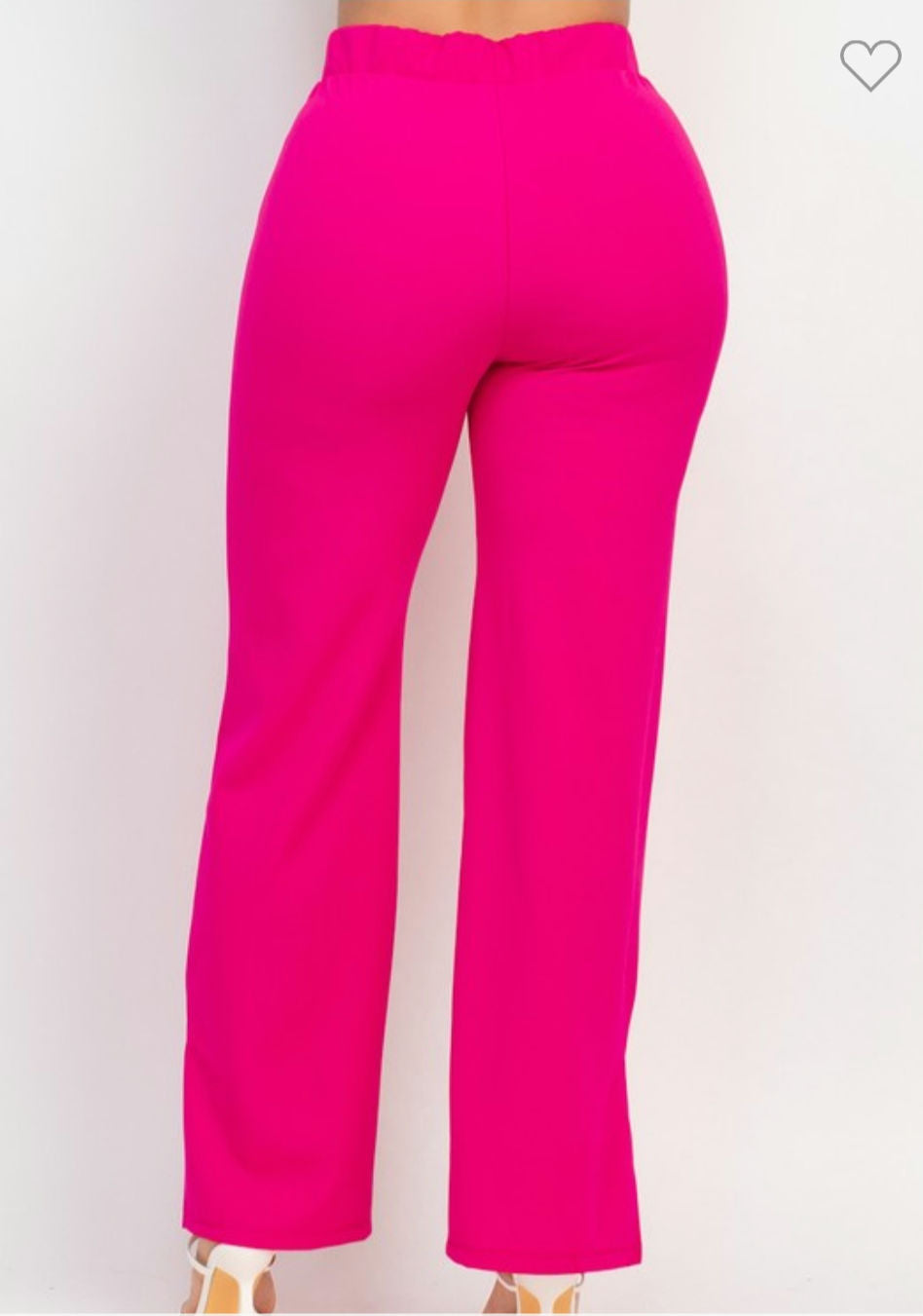 Wide led casual slit pants image 11