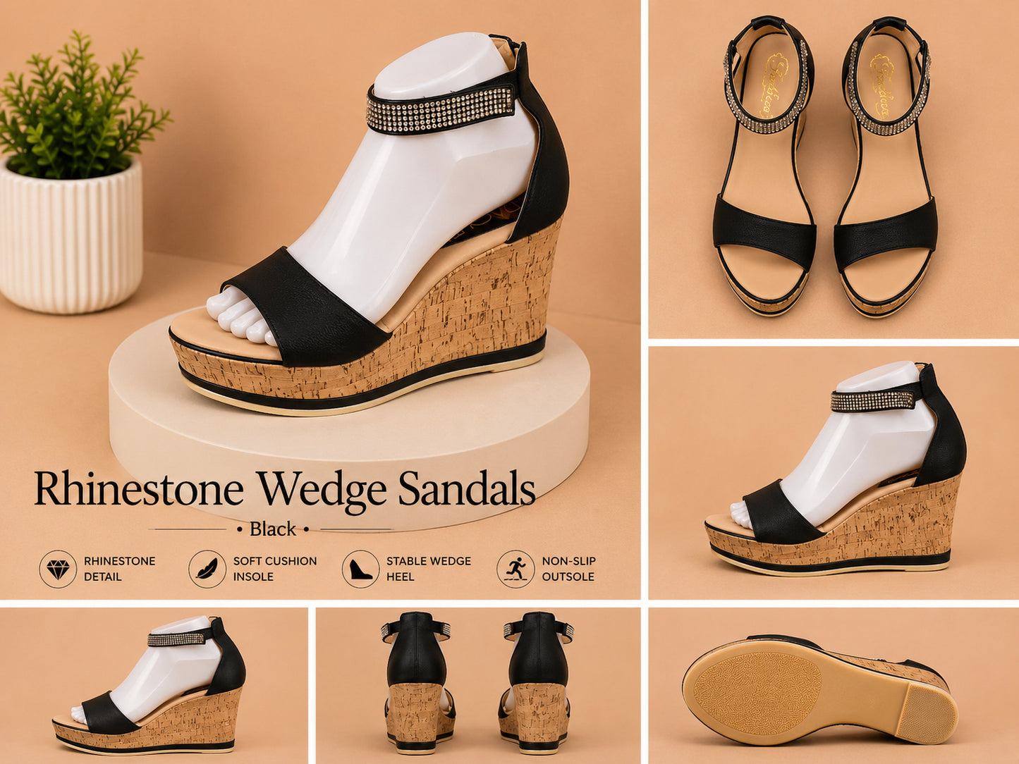 Midnight Spark Wedges image 0