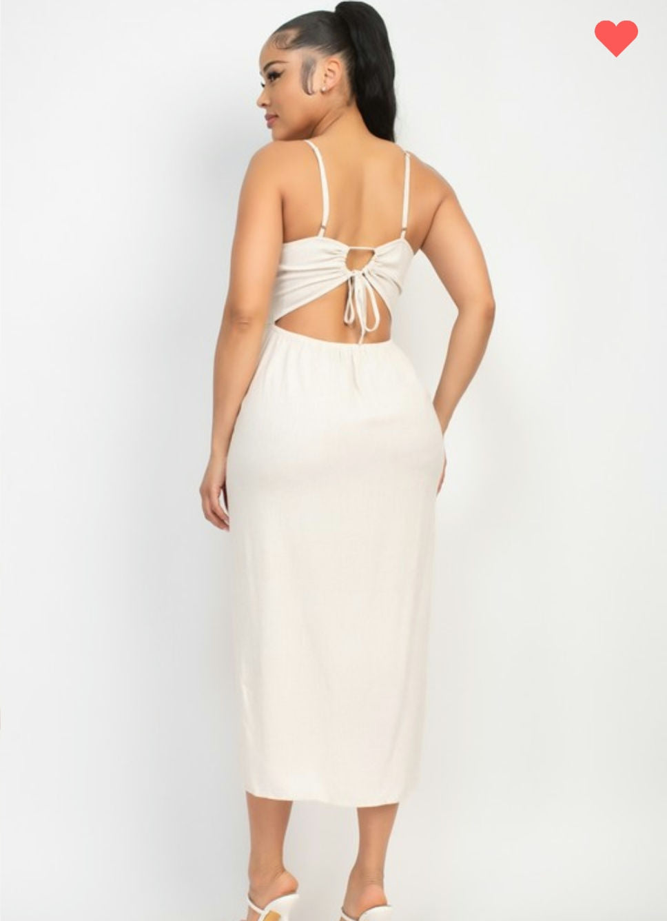 Shirred bust wrap  Tie back dress  image 2