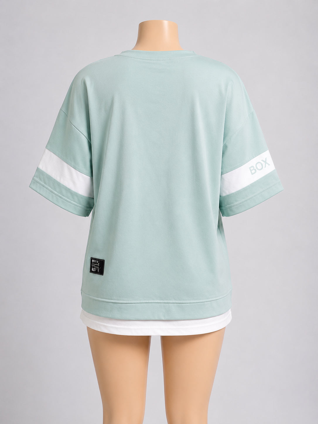 Women’s Mint Green Oversized Graphic T-Shirt – Casual Short Sleeve Crew Neck Top image 1